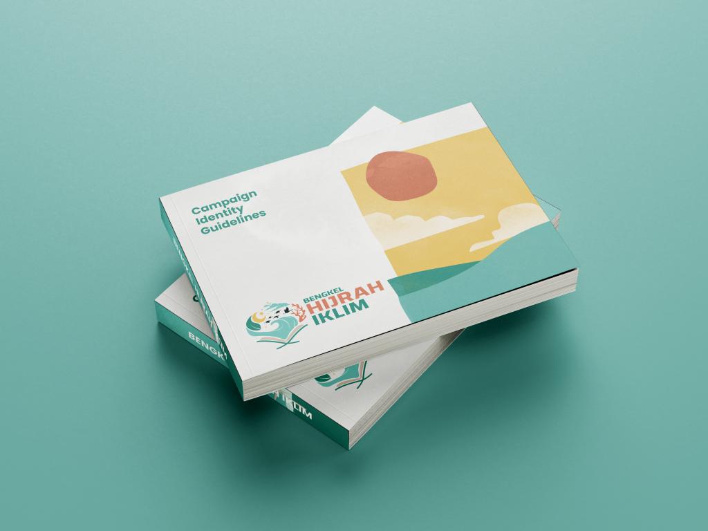 Bengkel Hijrah Iklim brand book, printed