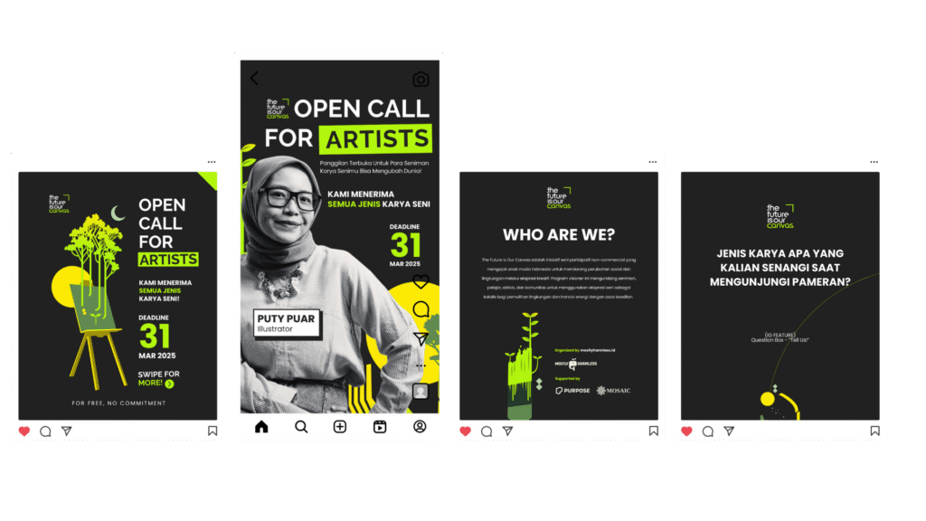 The Future Is Our Canvas: open-call social media posts for the youth climate art competition