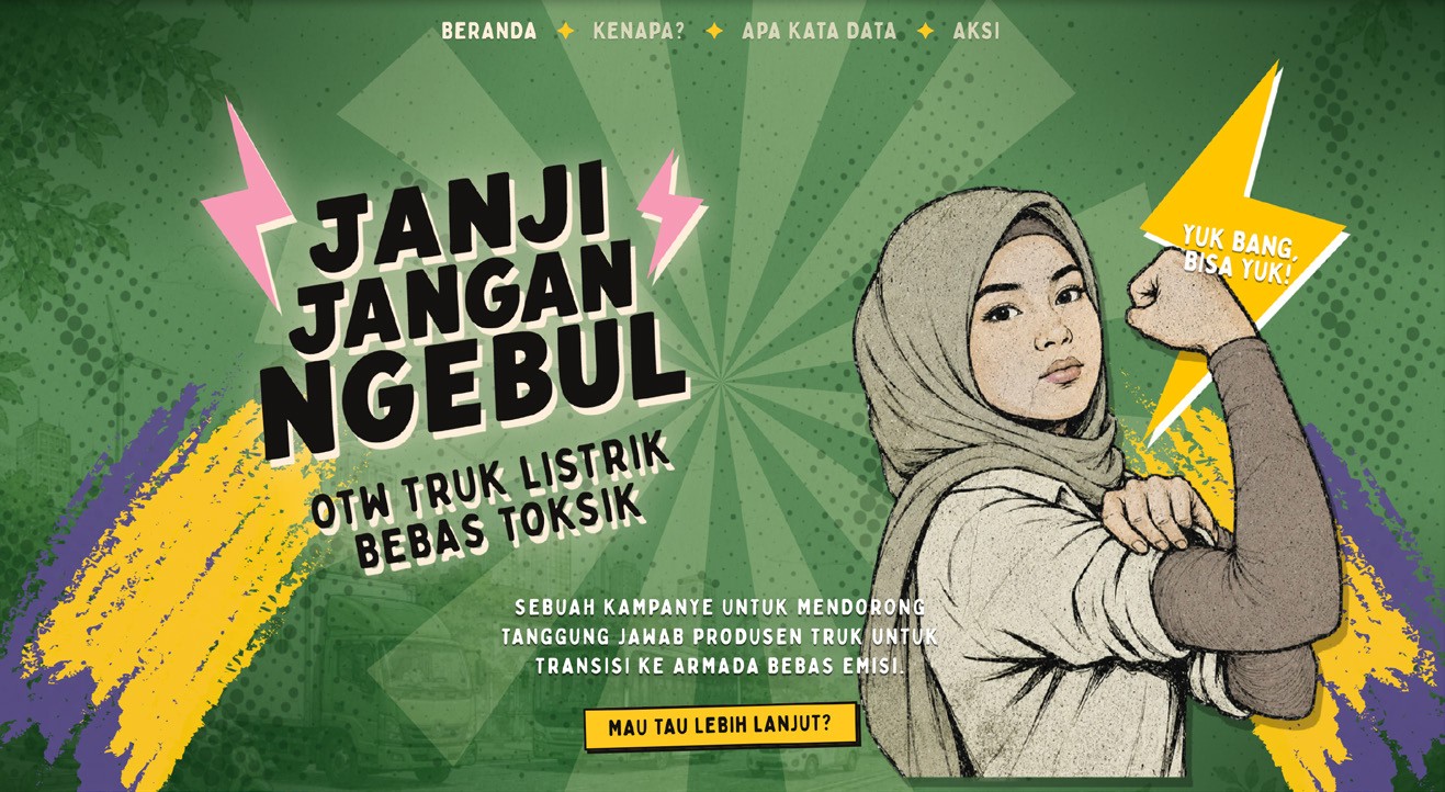 Janji Jangan Ngebul campaign website home page
